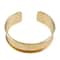 12 Pack: Gold Cuff Bracelet with Inlay by Bead Landing&#x2122;